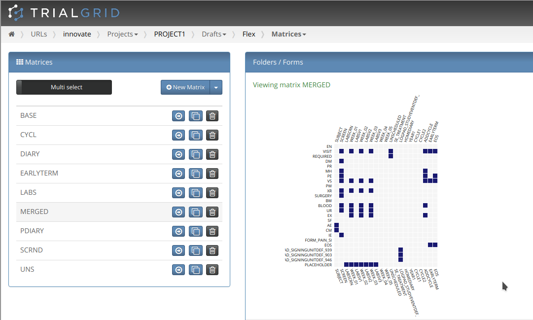 Merged Matrix