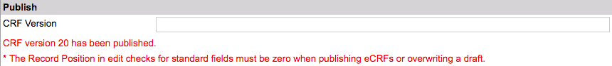 Publish error