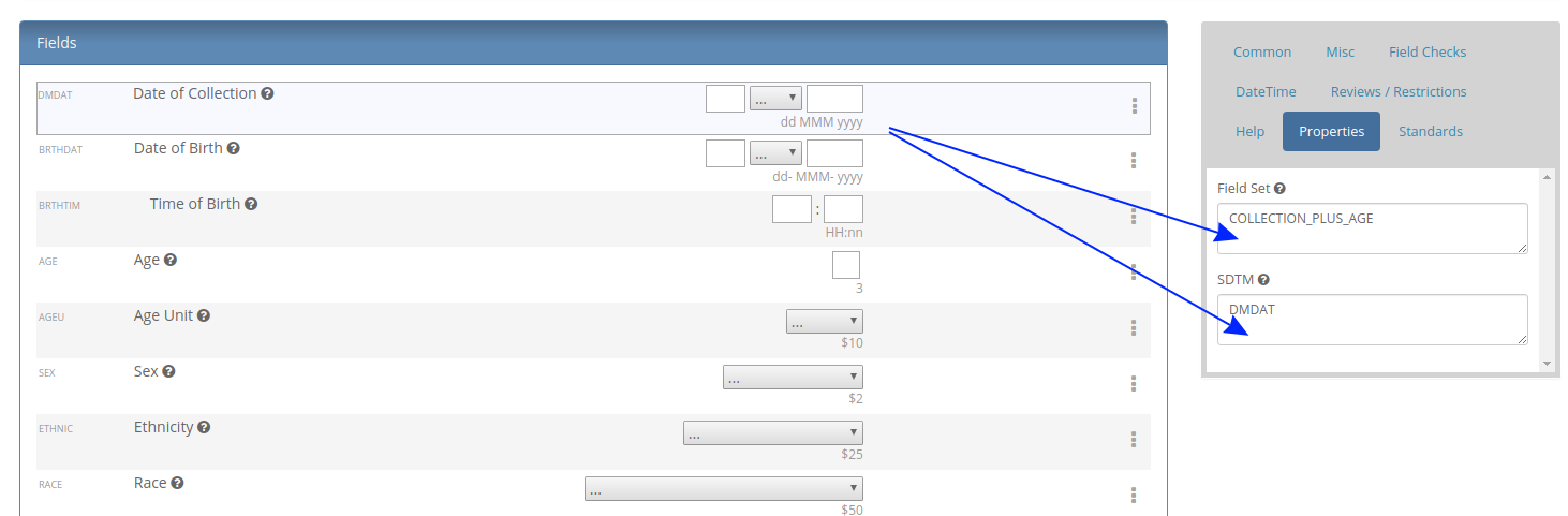 Setting Field Properties