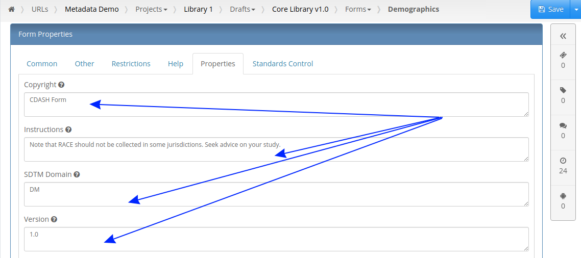 Setting Properties